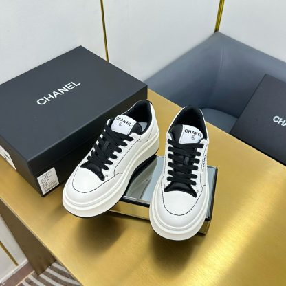 Chanel white and black casual versatile sports shoes - Image 3