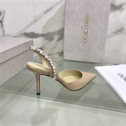Jimmy Choo sewn rhinestone high-heeled sandals - Image 3