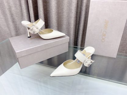 Jimmy Choo stylish C-shaped buckle high-heeled sandals - Image 3