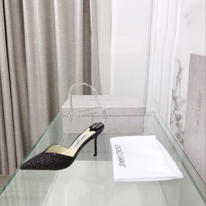 Jimmy Choo crystal chain high heels - Image 3