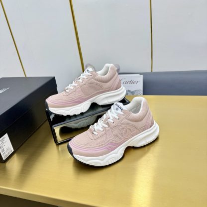 Chanel men's and women's couple's natural skin color classic breathable casual dad shoes - Image 2