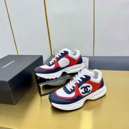 Chanel blue and red classic sports casual shoes for men and women - Image 3