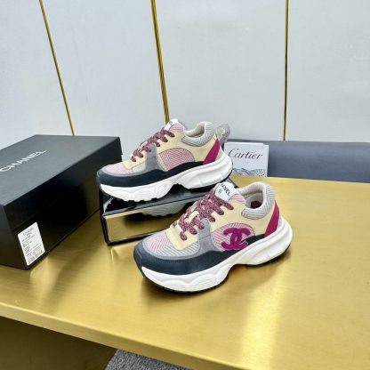 Chanel men's and women's couple's shoes in various colors mixed and matched casual dad shoes - Image 3