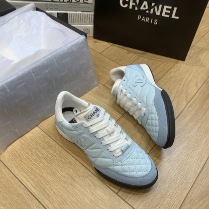 Chanel light blue versatile casual sneakers - Image 3
