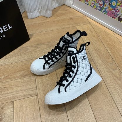 Chanel New Comfortable White Mid-Boots - Image 3