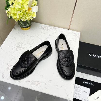 Chanel early spring black matte new lady temperament loafers - Image 3