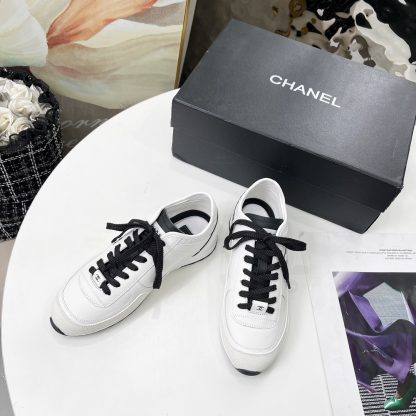 Chanel Spring and Autumn Super Durable White Casual Shoes - Image 3