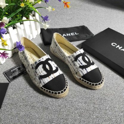 Chanel White Stripe Numb Casual Shoes - Image 2