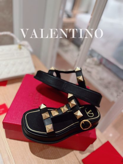 VALENTINO Studded Metal Element Thick-soled Sandals - Image 3