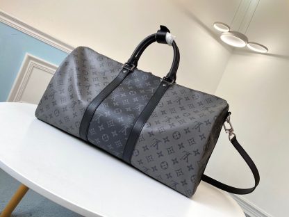 Louis Vuitton keepall 50 travel bag (with shoulder strap) - Image 3