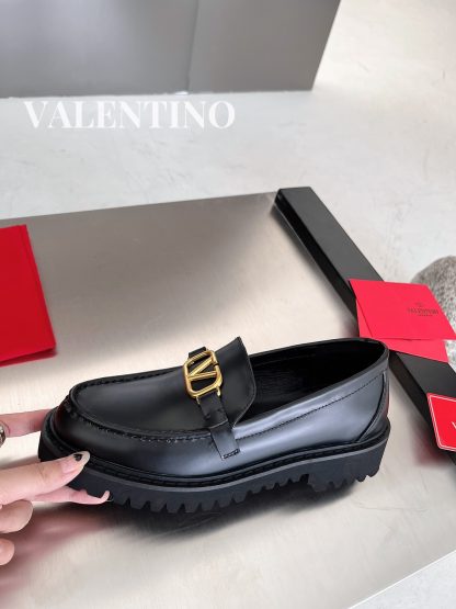 VALENTINO Rivet buckle elegant casual shoes - Image 3