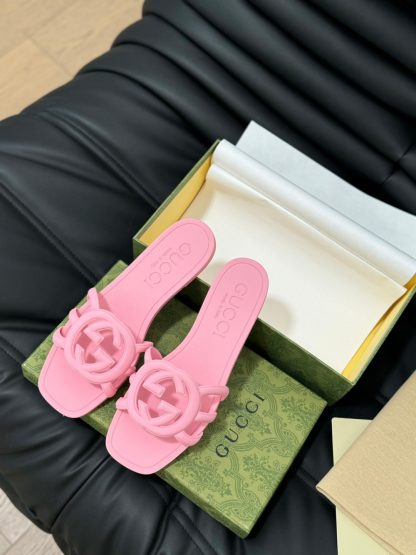 Gucci classic double G upper beach jelly shoes - Image 3