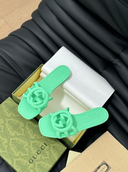 Gucci classic double G upper beach jelly shoes - Image 3