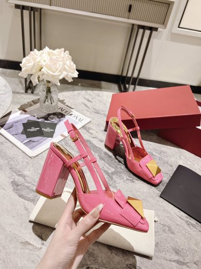 VALENTINO simple temperament large rivet high heels - Image 4