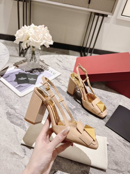 VALENTINO Simple Elegant Woven High Heels - Image 3