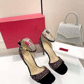 VALENTINO Elegant Diamond Crystal High Heels