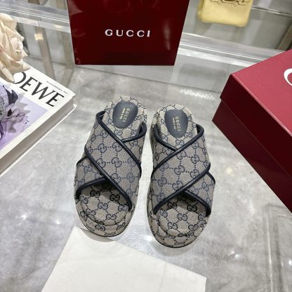 Gucci Women's New GG Cross-over Platform Sandals - Image 3