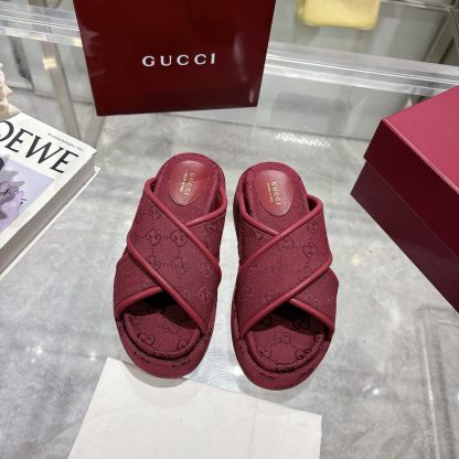 Gucci Women's New GG Cross-over Platform Sandals - Image 3
