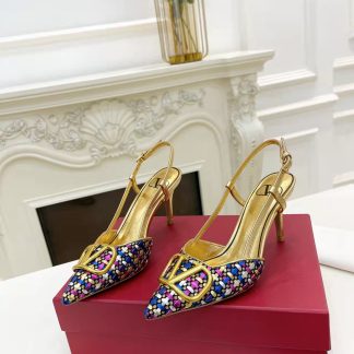 VALENTINO women's open-back high-heeled sandals