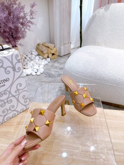 VALENTINO Rivet element luxury sandals high heels - Image 4