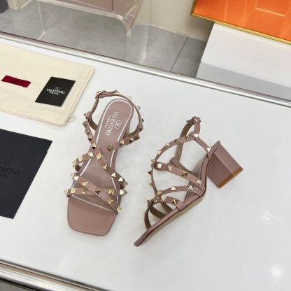 VALENTINO Fashion Studded Element Elegant Sandals High Heels - Image 3