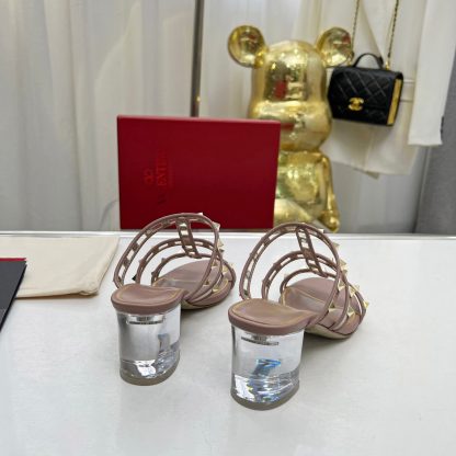 VALENTINO Transparent Heel Film Sandals High Heels - Image 3