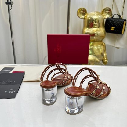 VALENTINO Transparent Heel Film Sandals High Heels - Image 3