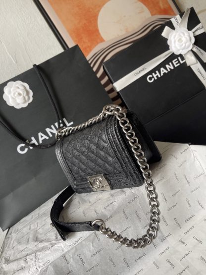 Chanel silver snap classic mom-style large handbag - Image 3