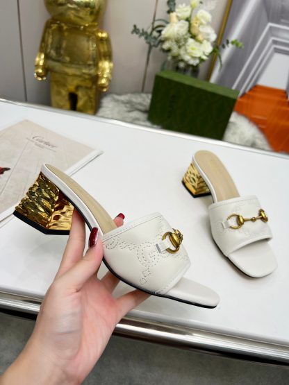 Gucci mid-heel slippers - Image 4