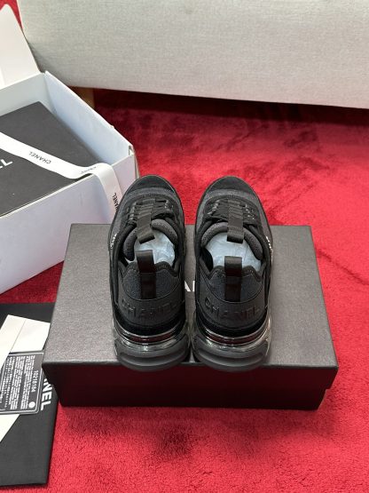 Chanel black mixed-match craft embroidery style versatile casual sports shoes for men and women - Image 3