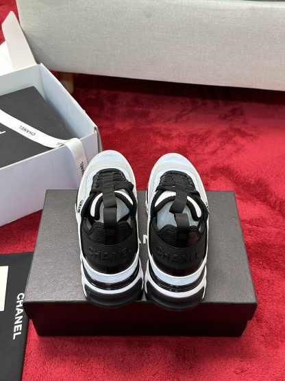 Chanel men's and women's couple's versatile fashion blue-gray mix and match casual sports shoes - Image 3