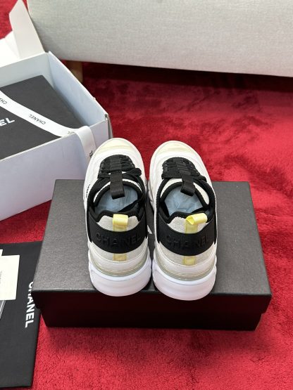 Chanel men's and women's couple's versatile fashion white mix and match casual sports shoes - Image 3