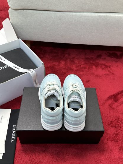 Chanel light blue craft embroidery style fashion casual sports shoes - Image 3