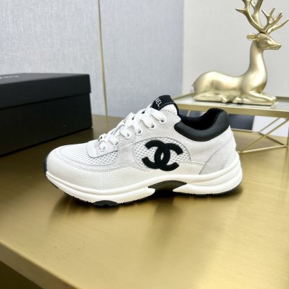 Chanel classic gray and black versatile casual sneakers - Image 3