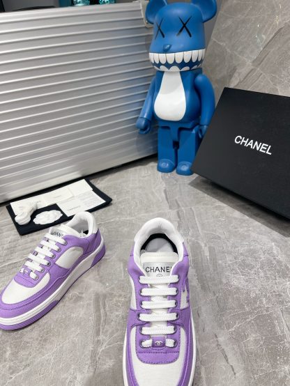 Chanel Spring and Summer Ultra High Quality Purple Fashionable Casual Sports Shoes - Image 3