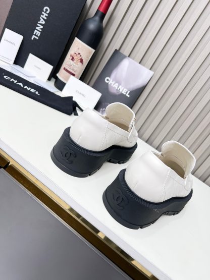 Chanel beige electric show diamond style imported leather loafers - Image 2