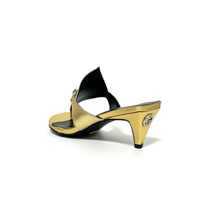 Gucci Spring and Summer Square Toe Flip Flops Classic Buckle Series - Image 3