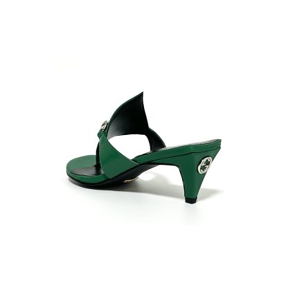 Gucci Spring and Summer Square Toe Flip Flops Classic Buckle Series - Image 3