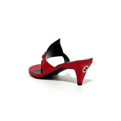 Gucci Spring and Summer Square Toe Flip Flops Classic Buckle Series - Image 3
