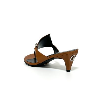 Gucci Spring and Summer Square Toe Flip Flops Classic Buckle Series - Image 3
