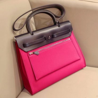 Hermès Daily Versatile Red Herbag 31Cm - Image 3