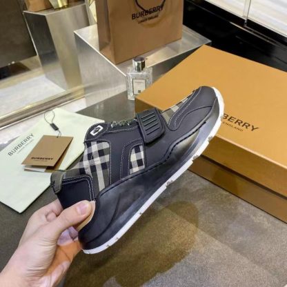 Burberry Vintage Check Thick-Soled Sneakers - Image 4