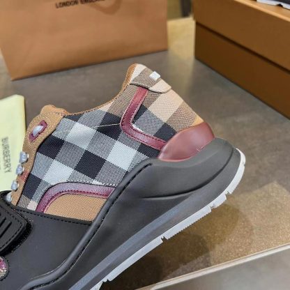 Burberry Vintage Check Thick-Soled Sneakers - Image 4
