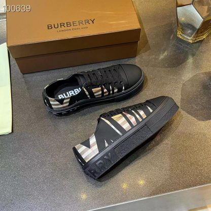 Burberry Vintage Check Cotton Sneakers - Image 4