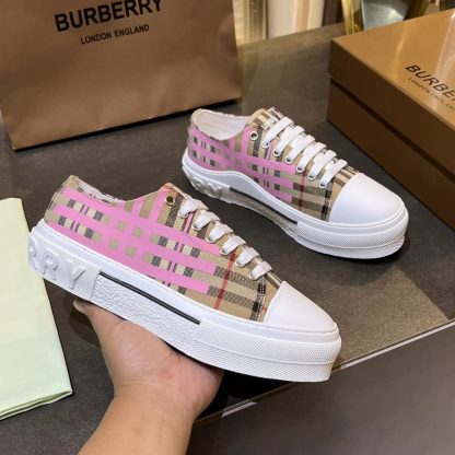 Burberry Vintage Check Cotton Sneakers - Image 3