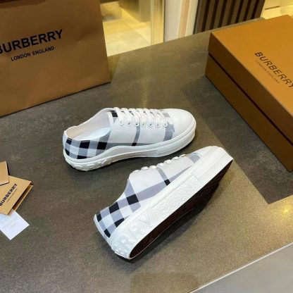 Burberry Vintage Check Cotton Sneakers - Image 3