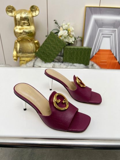 Gucci high heel slippers - Image 4