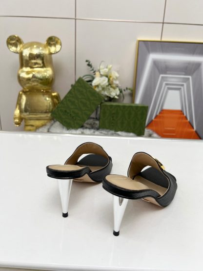Gucci high heel slippers - Image 4