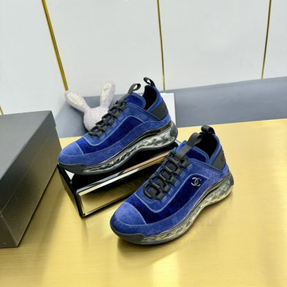 Chanel classic dark blue mix and match fashion casual dad shoes for men and women - Image 3