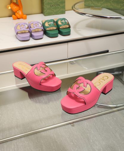 Gucci platform slippers - Image 4